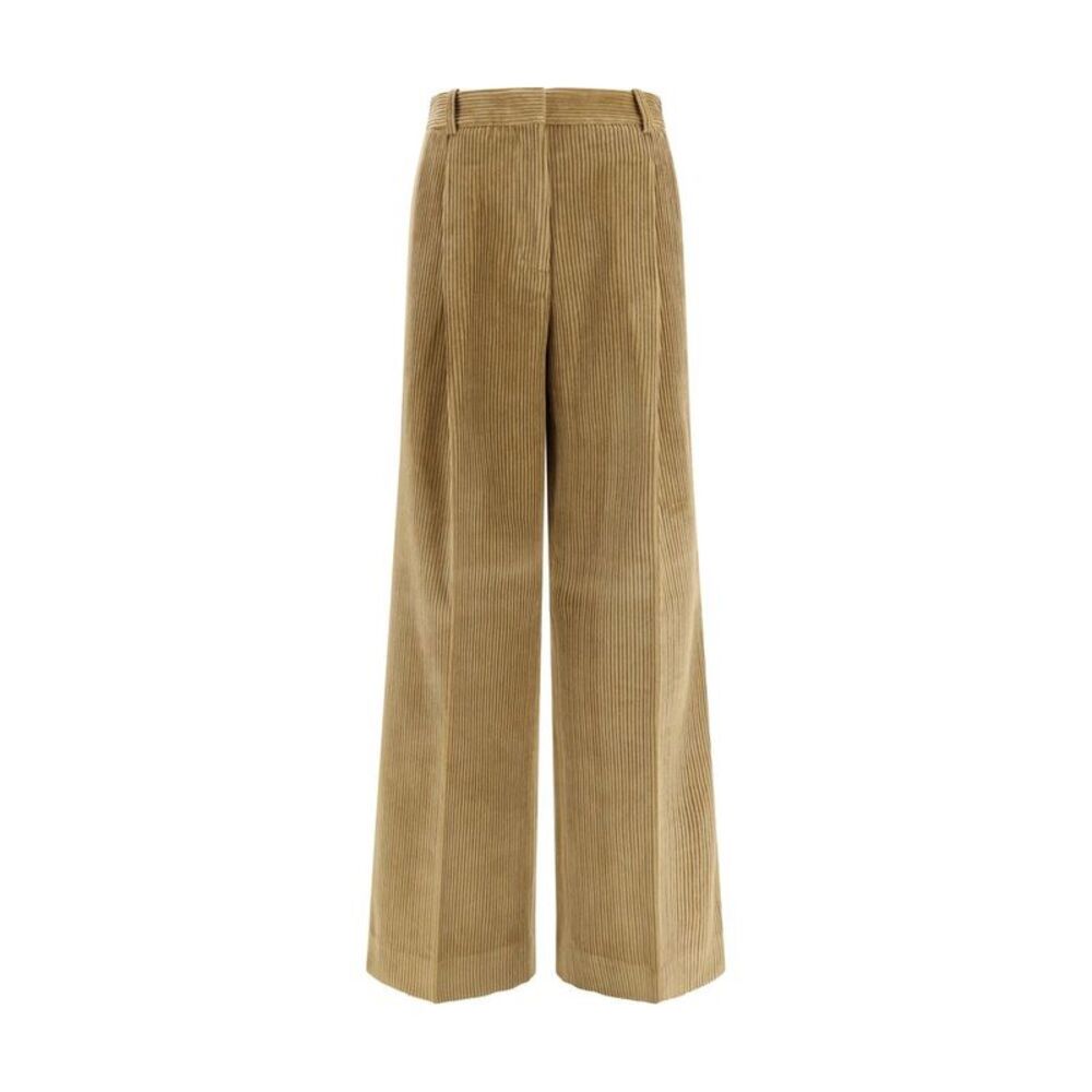 Rohe Beige Cotton Flared Women's Pants